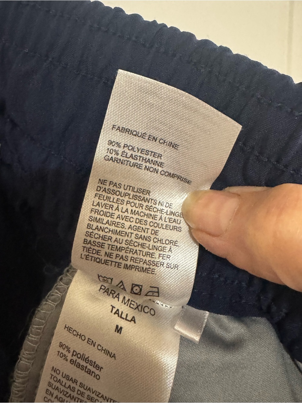 Navy Elastic-Waist Jogger Pants - Picture 5 of 7